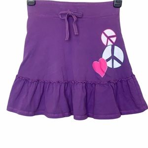 Old Navy Peace and Love Skirt Purple Size Medium